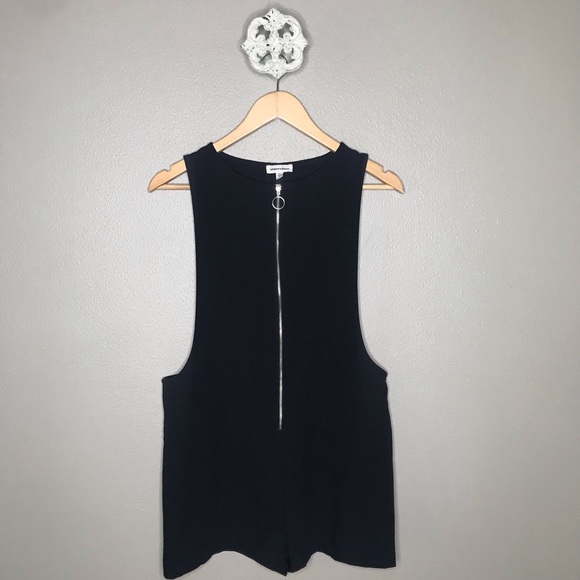 silence + noise Pants - Silence + Noise Black Romper